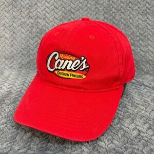 Raising Cane's Chicken Fingers Red Baseball Hat One Love Adjustable Cap